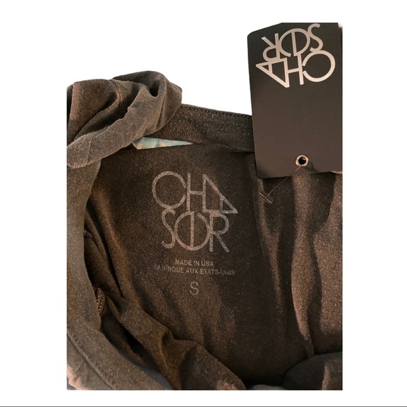 CHASER LOVE CUT-OUT GRAPHIC T-SHIRT TOP NWT S & M - Picture 12 of 14